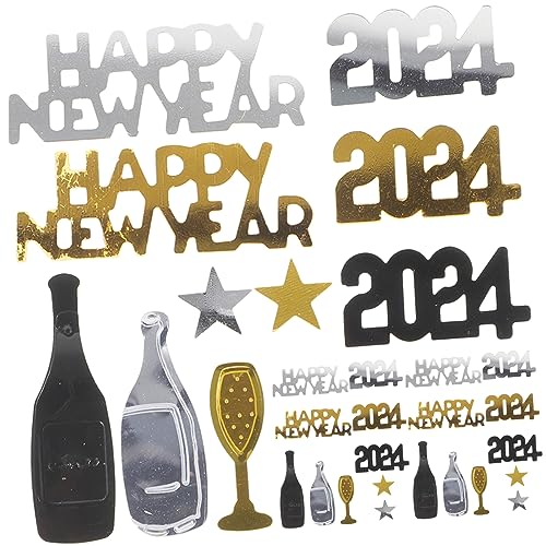Angoily 3 2024 Konfetti Streuungen Für Die Dekoration Schwarze Geburtstagsdekorationen Neujahrsparty Dinosaurier-partydekorationen Frohes Jahr-Tasche Duschtisch Partyzubehör Abs Harz von Angoily