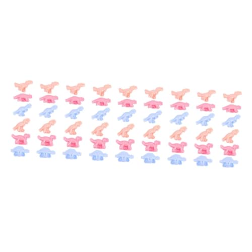 Angoily 3 Sätze Teiliges Dinosaurier Figuren Buntem Knete Mit Modellen Spielzeuge Für Einfach Zu Reinigen Verwenden DIY Tonmodellierungen Mit Aktivitäten 18 Stück * 3 von Angoily