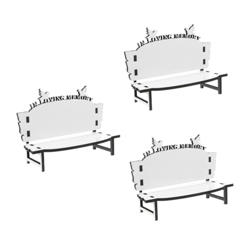 Angoily 3 Stück Sublimationsornament Blank Stuhlform DIY Wärmeübertragung Holz Dekoration Kompakt Einfach zu Montieren für Heim und Partydeko Personalisierbar als von Angoily