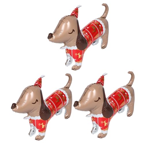 Angoily 3 Stück Teiliges Cartoon Hund Luftballons aus Aluminiumfolie Niedliche Hunde-motivballons Langlebige Wiederverschließbare Folienballons für Haustier-partydekoration und Angoily 3 Stück Teiliges Cartoon Hund Luftballons aus Aluminiumfolie Niedliche Hunde-motivballons Langlebige Wiederverschließbare Folienballons für Haustier-partydekoration und von Angoily