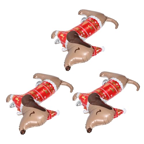 Angoily 3 Stück Weihnachtsballon Hundeform Langlebige Folienballons mit Zuverlässiger Luftdichtung Vielseitig Verwendbar für Kindergeburtstag Halloween und Festliche Tier-party Angoily 3 Stück Weihnachtsballon Hundeform Langlebige Folienballons mit Zuverlässiger Luftdichtung Vielseitig Verwendbar für Kindergeburtstag Halloween und Festliche Tier-party von Angoily