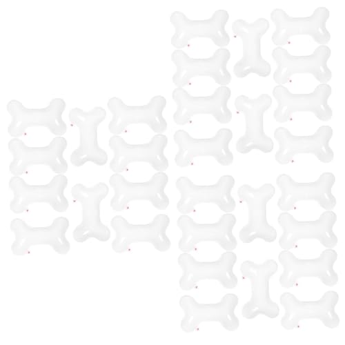 Angoily 30 Stk Haustier Geburtstagsspielzeug Spielzeug Für Kleinkinder Knochen Hochzeitsdekorationen Spielzeug Für Haustiere Weiß Geschenk Aufblasbar Baby Lichtfilm von Angoily