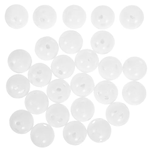 Angoily 30 Stück DIY -Puppenglockenball Rasselkugel Rasselspielzeug Abs Weiß von Angoily