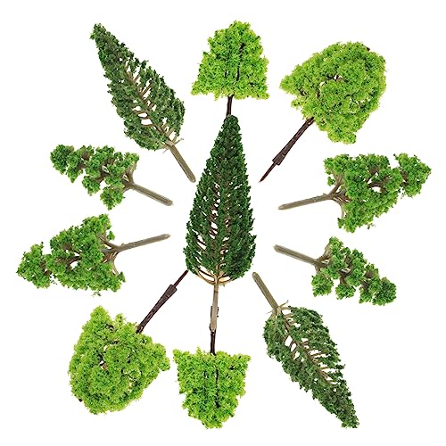 Angoily 30 Stück Teiliges Set Mini Landschaftsbaum Modell für Sandtisch Dekoration Realistische Simulation Bäume für DIY Mikrolandschaften Garten und Diorama von Angoily