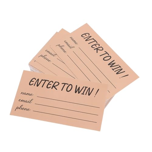 Angoily 300 Stück Tombola-ticketkarte Weiß Leer Mit Stichwort Für Hochzeit Rezeption Farbig Gewinnspielkarten Mehrzweck-rohlingskarten Abstimmungs-tombolakarten Stimmzettel Papier Brown von Angoily