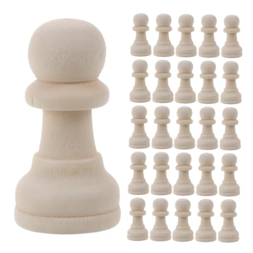 Angoily 32 Stück Schach Handwerksspielzeug Holz Schach Schachbrett Schachbrett Zubehör Lotusbaum Angoily 32 Stück Schach Handwerksspielzeug Holz Schach Schachbrett Schachbrett Zubehör Lotusbaum von Angoily