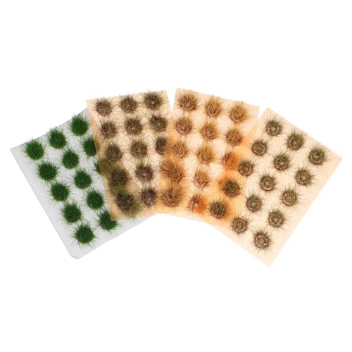 Angoily 4 STÜCKE Teiliges Miniatur Grasbüschel für Modelleisenbahn Statisches Gras für DIY Landschaftsbau Realistische Künstliche Grascluster in Grün und Herbstfarben für Modellbau und Angoily 4 STÜCKE Teiliges Miniatur Grasbüschel für Modelleisenbahn Statisches Gras für DIY Landschaftsbau Realistische Künstliche Grascluster in Grün und Herbstfarben für Modellbau und von Angoily