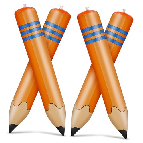 Angoily 4 Stück Aufblasbare Bleistift Ballons PVC Kinderfreundlich Leicht Klassenzimmer Dekoration Zurück zur Schule Party Requisiten Schnell Aufblasbar Robust Zufällige Zufällige Farbe Angoily 4 Stück Aufblasbare Bleistift Ballons PVC Kinderfreundlich Leicht Klassenzimmer Dekoration Zurück zur Schule Party Requisiten Schnell Aufblasbar Robust Zufällige Zufällige Farbe von Angoily