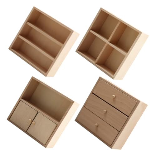 Angoily 4 Stück Mini-Möbel Spielhausmöbel Figurenschrank Küchenschränke für Puppenstuben Küchenzubehör für Puppenstuben Miniaturmöbel Mini-Bücherregal Mini-Tisch Holz Beige Angoily 4 Stück Mini-Möbel Spielhausmöbel Figurenschrank Küchenschränke für Puppenstuben Küchenzubehör für Puppenstuben Miniaturmöbel Mini-Bücherregal Mini-Tisch Holz Beige von Angoily