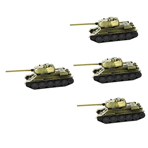 Angoily 4 Stück Panzermodell Tankdekoration aus Legierung Modellpanzer aus Druckguss Modelle Ornament Tankverzierung Tischmodell aus Metall Zinklegierung Kunsthandwerk Spielzeug schmücken von Angoily