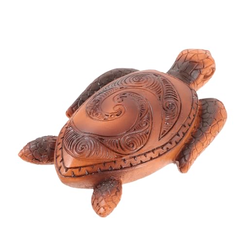 Angoily 4 Stück Schildkrötenverzierung Hawaii-dekor Miniatur-meeresschildkröte Schreibtischdekoration Cupcake-topper Schildkröte Autodekoration Tier Marionette Harz Kind Wild von Angoily