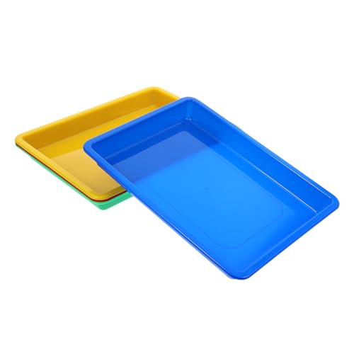 Angoily 4 Stück Sensorisches Tablett Sandkästen Sandkasten Art Tablett Plastikschale Frühstückstablett Tabletts Für Das Klassenzimmer Kunststoffschalen Pp Angoily 4 Stück Sensorisches Tablett Sandkästen Sandkasten Art Tablett Plastikschale Frühstückstablett Tabletts Für Das Klassenzimmer Kunststoffschalen Pp von Angoily