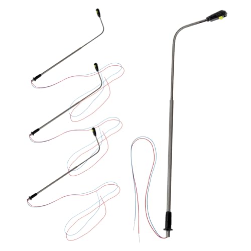 Angoily 4 Stück Teiliges Mini Straßenlaternen Modell LED Beleuchtet Langlebige Miniatur Lampe für Sandtisch und Puppenhaus Dekoration Sichere Materialien Kompakte für Modellbau Landschaft Angoily 4 Stück Teiliges Mini Straßenlaternen Modell LED Beleuchtet Langlebige Miniatur Lampe für Sandtisch und Puppenhaus Dekoration Sichere Materialien Kompakte für Modellbau Landschaft von Angoily