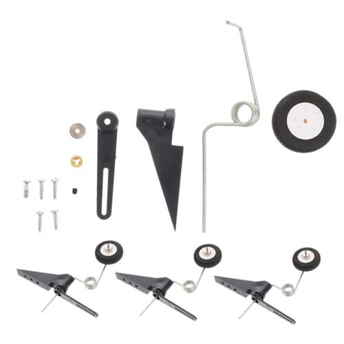 Angoily 4 Stück Teiliges Rc Flugzeug Heckrad Fahrwerksset Präzise Design für Stabile Landungen Einfache Montage Passend für Modellflugzeuge unter Klasse für DIY Flugzeugprojekte von Angoily