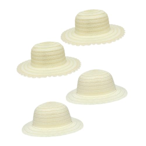 Angoily 4 Stück Weiße DIY Strohhüte Blanko Hüte zum Bemalen Malen Bastelset für Jungen Mädchen Strand Sommer Familienaktivitäten Angoily 4 Stück Weiße DIY Strohhüte Blanko Hüte zum Bemalen Malen Bastelset für Jungen Mädchen Strand Sommer Familienaktivitäten von Angoily