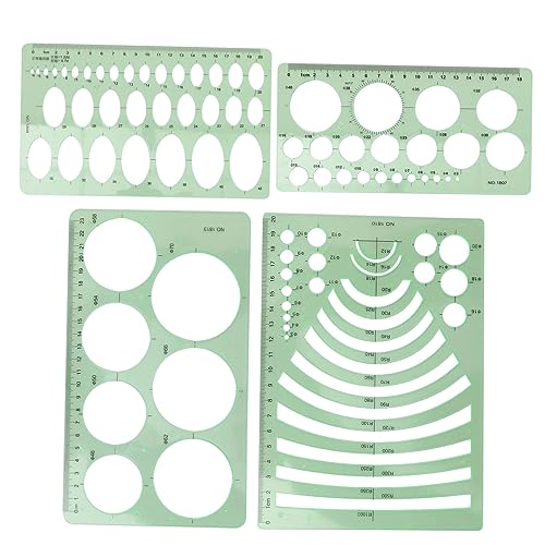 Angoily 4 Stücke Zeichnungsvorlage Lineal Gitter Lineale Geometrie Geometrische Vorlage Messung Lineal Für Geometrisches Design Herrscher Zeichnungsvorlagen Architekt Das Haustier Angoily 4 Stücke Zeichnungsvorlage Lineal Gitter Lineale Geometrie Geometrische Vorlage Messung Lineal Für Geometrisches Design Herrscher Zeichnungsvorlagen Architekt Das Haustier von Angoily