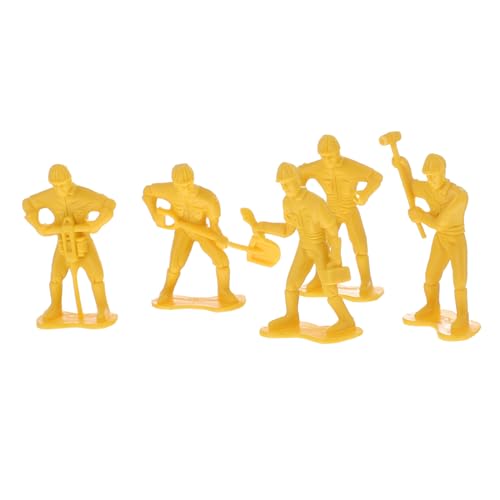 Angoily 45 Teiliges Mikro Landschaftsornament Ingenieurarbeiter Modellbausatz Szenen Layout Requisiten Ingenieurmann Modellarbeiter Figuren Ingenieurmänner Modellfiguren von Angoily