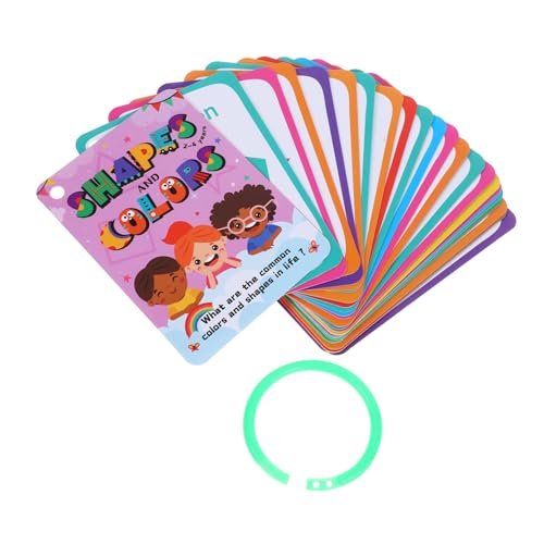 Angoily 49 Stück Kognitive Karten für die Früherziehung Lernkarte für geometrische Figuren Kognitive Kinderkarten erste Und Säuglinge bunt Form Cartoon-Kinderkarte Accessoire Papier Angoily 49 Stück Kognitive Karten für die Früherziehung Lernkarte für geometrische Figuren Kognitive Kinderkarten erste Und Säuglinge bunt Form Cartoon-Kinderkarte Accessoire Papier von Angoily