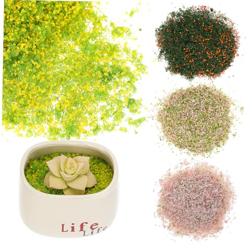 Angoily 4er-Packung Sandbox-modellierung Zubehör Für Miniaturlandschaften Miniaturlandschaftsstreuung Mini Künstliches Laub Diorama-Material Diorama-Dressing-streuung Miniaturlaub Plastik von Angoily