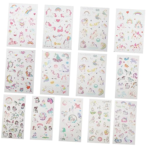 Angoily 4sätze Karton-Unicorn-Sticker-Sets Für Tagebücher Kalender Und Sammelalben Abziehbar Und Wiederverwendbar Mit Selbstklebenden Dekorativen Sticker Für Tassen Handys Und Mehr Angoily 4sätze Karton-Unicorn-Sticker-Sets Für Tagebücher Kalender Und Sammelalben Abziehbar Und Wiederverwendbar Mit Selbstklebenden Dekorativen Sticker Für Tassen Handys Und Mehr von Angoily