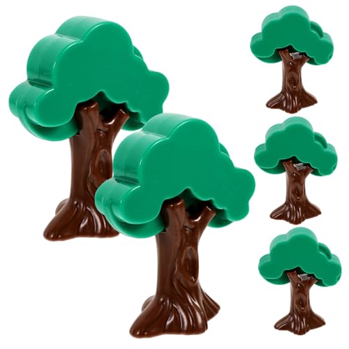 Angoily 5 Stück Kleine Eisenbahnschienen Baumzubehör Wald Patchwork Baum Modellbäume Landschaftslaub Künstliche Baumverzierung Mini Garten Baumstumpf Künstlicher Mini Baum Mini von Angoily