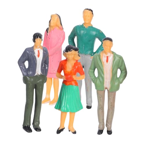 Angoily 5 Stück Maßstab Realistische Modellfiguren für Dioramen Modellbau Sandtisch Landschaften Detaillierte Bemalte Menschen von Angoily