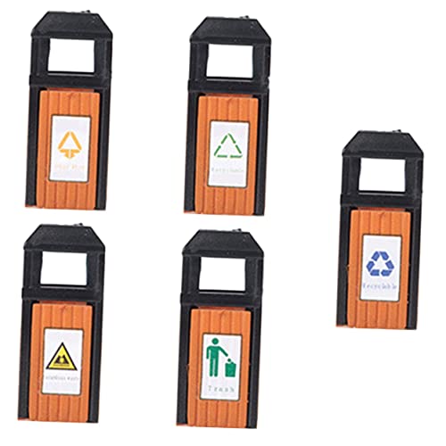 Angoily 5 Stück Mini-Mülleimer kulich Form wohnaccessoires DIY-Geschenkzubehör kucheltier laufstall Sandtisch Mülleimer Modell mülleimer selber Machen Mülleimer Figur Abs von Angoily