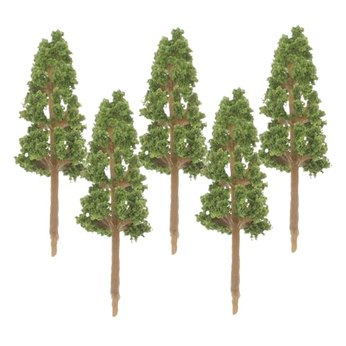 Angoily 5 Stück Miniatur Modellbäume Langlebige Kunststoff szeneriebäume für Sandtisch Realistische Landschaftsdekoration Leichter DIY Landschaftsbau für Modellbau und Dioramen von Angoily