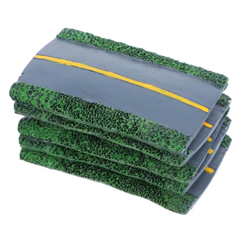 Angoily 5 Stück Teiliges Miniatur-straßenmodell aus Stabilem Resin Detailgetreue Highway-Diorama-szenerie für Modelleisenbahn Architektur Landschaftsbau für DIY-projekte und Angoily 5 Stück Teiliges Miniatur-straßenmodell aus Stabilem Resin Detailgetreue Highway-Diorama-szenerie für Modelleisenbahn Architektur Landschaftsbau für DIY-projekte und von Angoily