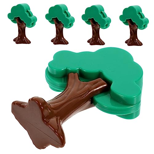 Angoily 5 Stück gefälschte Baumdekoration Landschaft Mini-Modellbäume Pflanzen klein Bahngleis Modellbaum für Züge Zug Modellbau Bäume gefälschter Minibaum Simulationsbaummodell Plastik von Angoily