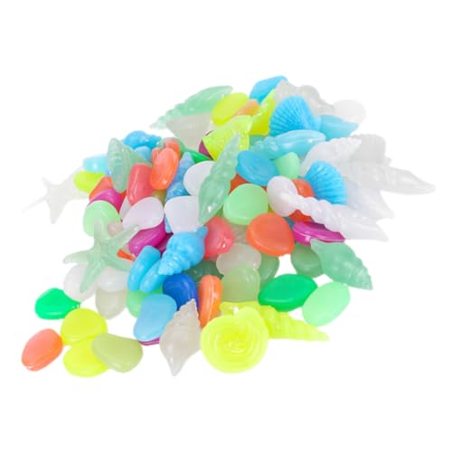 Angoily 50 Stück Leuchtender Stein Aquariensteine Fischtankdekor Dekorationen für Aquarien Aquarium dekokiesel Dekorative Kieselsteine Steine ​​für Aquarien Fischfelsen für Becken Fluorit von Angoily