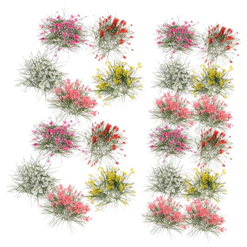 Angoily 5 Stücke Miniatur Statische Blumencluster für Modelleisenbahn Dekorative Kunstpflanzen für Mikrolandschaften Puppenhaus und Angoily 5 Stücke Miniatur Statische Blumencluster für Modelleisenbahn Dekorative Kunstpflanzen für Mikrolandschaften Puppenhaus und von Angoily