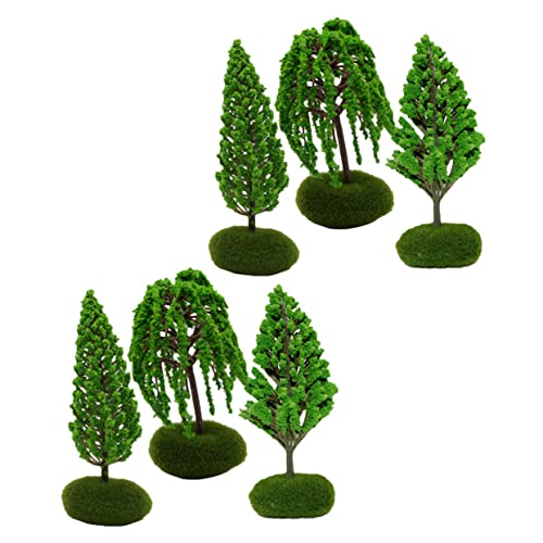 Angoily 6 Stck. Simulierte Straßenbäume Künstlicher Baum Landschaftsmodellbaum Baum Handwerk Kleiner Baum Modellbäume Kleine Bäume Mini Zypresse Baumfiguren Für Projekte Plastik von Angoily