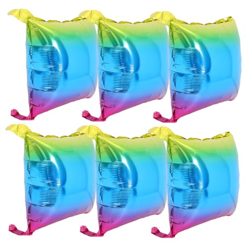 Angoily 6 Stück Gradientenballons Geburtstagsballons Aus Aluminium Kleine Folienballons Transparenter Folienballon Aluminiumballons Quadratischer Folienballon Aluminiumfolie Angoily 6 Stück Gradientenballons Geburtstagsballons Aus Aluminium Kleine Folienballons Transparenter Folienballon Aluminiumballons Quadratischer Folienballon Aluminiumfolie von Angoily