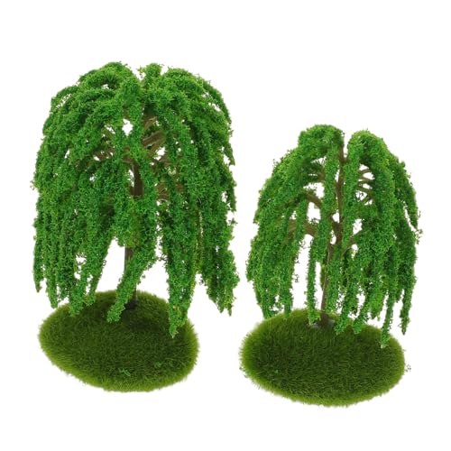 Angoily 6 Stück Mikro Landschaftsdekoration Kleine Bäume Modellbäume Künstliche Minibäume Mini Baumfiguren Landschaftsbaum Mini Kunstbaum Sandtisch Modellbaum Miniaturbäume von Angoily