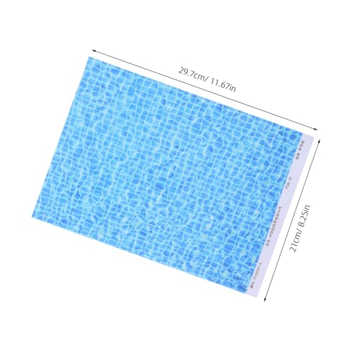 Angoily 6 Stück Teiliges Wasserwellen Sticker Selbstklebend Realistische Wellenstruktur für Miniatur Seen Flüsse Diorama Landschaft Vielseitig für Modellbahnen DIY Bastelprojekte von Angoily