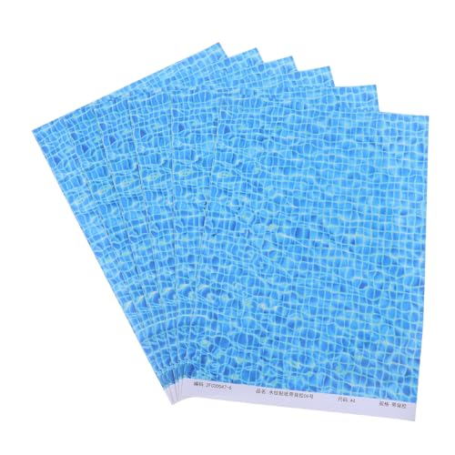 Angoily 6 Stück Water View Stickers Mikrolandschaftszubehör Fluss Texturfilm Gefälschtes Seepapier Sham River Oberfläche Model Railroad Supplies Diorama -Materialien Aufkleber Angoily 6 Stück Water View Stickers Mikrolandschaftszubehör Fluss Texturfilm Gefälschtes Seepapier Sham River Oberfläche Model Railroad Supplies Diorama -Materialien Aufkleber von Angoily