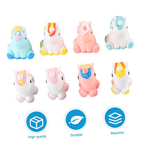 Angoily 8 Stück Teiliges Miniatur Einhornfiguren Resin für Märchengärten Bunte Deko für Kinderzimmer Tisch und Terrarium Langlebig und Sicher Angoily 8 Stück Teiliges Miniatur Einhornfiguren Resin für Märchengärten Bunte Deko für Kinderzimmer Tisch und Terrarium Langlebig und Sicher von Angoily