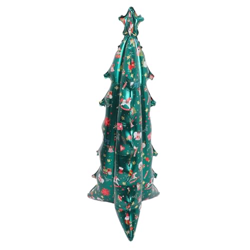 Angoily Aufblasbarer Weihnachtsbaum Folienballon Selbststehend Bunt Inflatable Xmas Tree Dekoration Party Fotohintergrund Innen Weihnachten Feier von Angoily