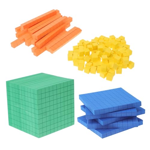 Angoily Buntes Eva Mathe Zählwürfel Lernspielzeug für Farbenfrohe Handliche Modellwürfel zur Zahlen und Farberkennung Fördert Frühe Mathematikfähigkeiten und Kreatives Lernen von Angoily