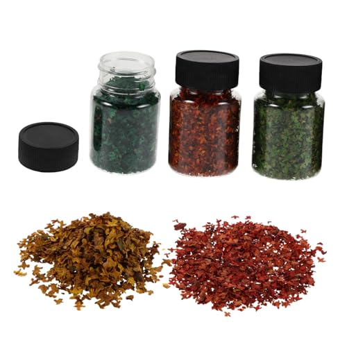 Angoily Flaschen Miniatur Landschaftsblätter Realistische Mikro Pflanzen für DIY Mini Diorama Bonsai Architektur Zubehör für Figuren Kulissen von Angoily