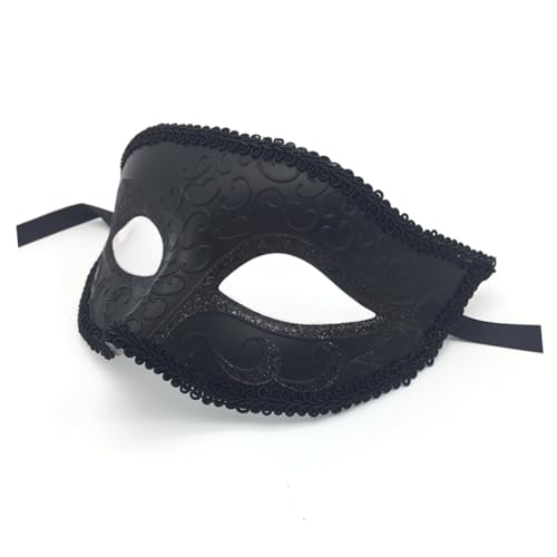 Angoily Hochzeit Thematische Abschlussballmaske Kostüme Kleider Maskerade-Maske Partymaske schwarze Kostümmaske bilden Augenbinde Venedig Kleidung Männer und Frauen von Angoily