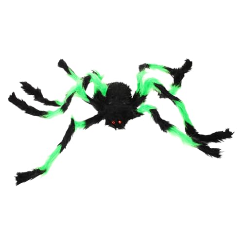 Angoily Halloween Riesenspinnen Dekoration Realistische Große Plüschspinne für Gruselige Partys Zufällige Farben für Haunted Houses und Halloween Dekoration Zufällige Farbe von Angoily