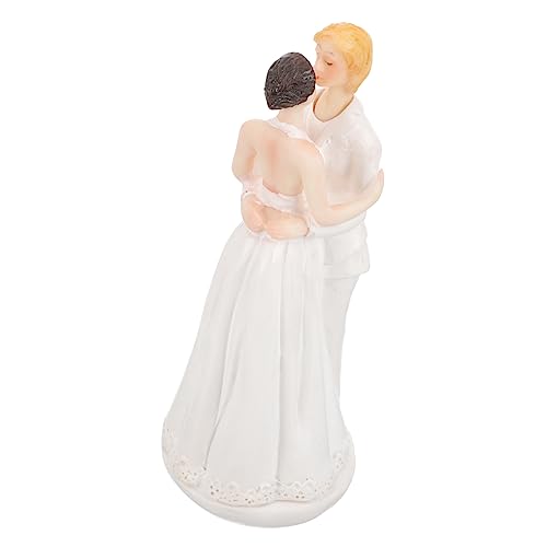 Angoily Hochzeitsfiguren Resin Tortendekoration für Valentinstag Hochzeiten Romantische Cupcake Toppers für Festliche Anlässe Einzigartige Tischdekoration Liebevolles Design von Angoily