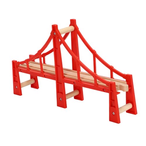 Angoily Holzeisenbahn Zubehör Set Mit Roter Bahngleisbrücke DIY Modellspielzeug Für Spielwelten Kompatibel Mit Gängigen Holzschienen Und Zügen Für Ab Jahren Angoily Holzeisenbahn Zubehör Set Mit Roter Bahngleisbrücke DIY Modellspielzeug Für Spielwelten Kompatibel Mit Gängigen Holzschienen Und Zügen Für Ab Jahren von Angoily