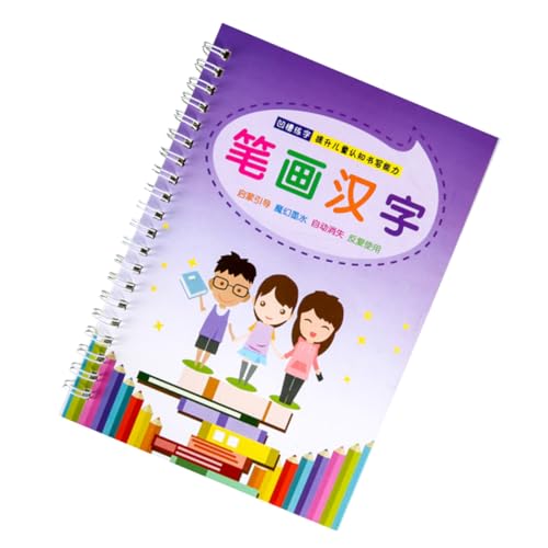 Angoily Kalligraphie Übungsheft für Langlebiges Schreibübungsbuch mit Rillen Vorschule Anfänger Schreibpraxis Magisches Übungsheft für Chinesische und Englische Schriftzüge Glattes von Angoily