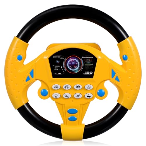 Angoily Kinder-Lenkrad-Spielzeug Simulierter Fahr-Controller Mit Licht Und Musik Elektrisches Frühkindliches Lernspielzeug Klingendes Spielzeug So Tun Als Ob Das Lenkrad Für Kinder Ab 3 Angoily Kinder-Lenkrad-Spielzeug Simulierter Fahr-Controller Mit Licht Und Musik Elektrisches Frühkindliches Lernspielzeug Klingendes Spielzeug So Tun Als Ob Das Lenkrad Für Kinder Ab 3 von Angoily
