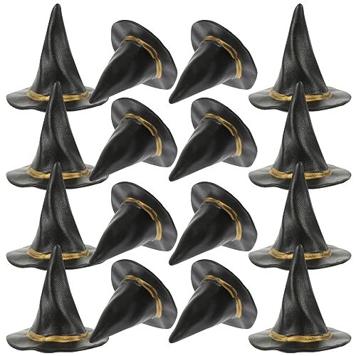Angoily Mini-Hexenhüte Aus Filz 24 Stück Halloween-Hüte Kunststoff-Halloween-Weinflaschenaufsätze Für Partygeschenke Diy-Haarschmuck Basteln Angoily Mini-Hexenhüte Aus Filz 24 Stück Halloween-Hüte Kunststoff-Halloween-Weinflaschenaufsätze Für Partygeschenke Diy-Haarschmuck Basteln von Angoily