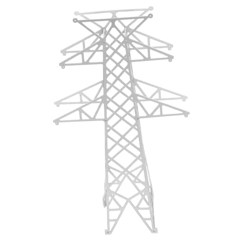 Angoily Miniatur Elektrischer Abs-mast für Modellbahnen Detailliertes DIY Zubehör für Sandtisch Landschaftsbau Robustes Mikro-Setup für Garten Bahnanlagen von Angoily