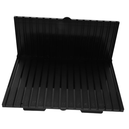 Angoily Modellbauteile Organizer Rack mit Buchstaben Schwarzer Kunststoffhalter für kompatible Modellbau Teile Effiziente Aufbewahrung und Übersichtliche Sortierung für Hobby und Display von Angoily